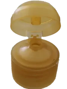 TAPA FLIP TOP DORADA OVALADA 4.5 GR