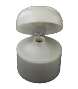 TAPA FLIP TOP PLATEADA OVALADA 4.5 GR